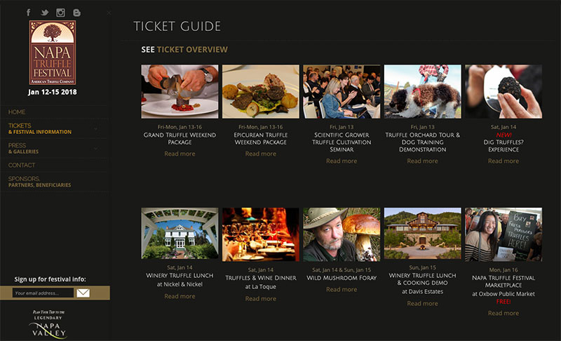 Tickets Guide page